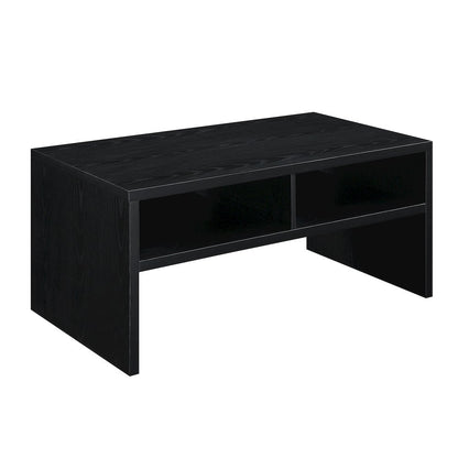 Northfield Admiral Deluxe Coffee Table with Shelves, Black