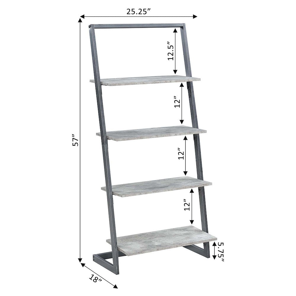 Graystone 4 Tier Ladder Bookcase/shelf