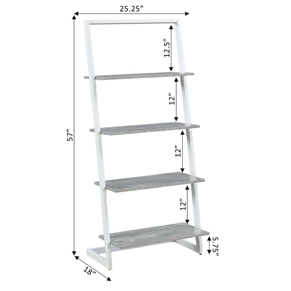 Graystone 4 Tier Ladder Bookcase/shelf