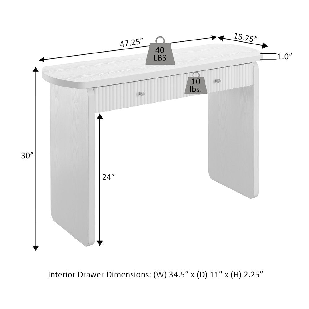 Weston 1 Drawer Hall Entryway Console Table