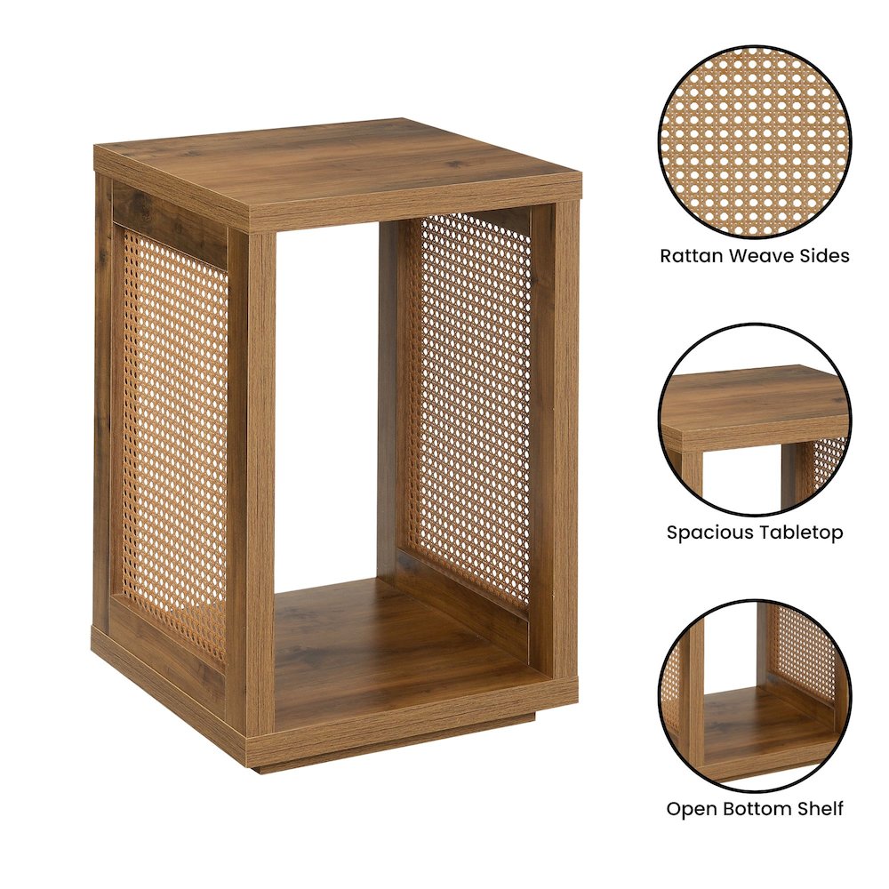 Northfield Admiral Weave End Table with Shelf