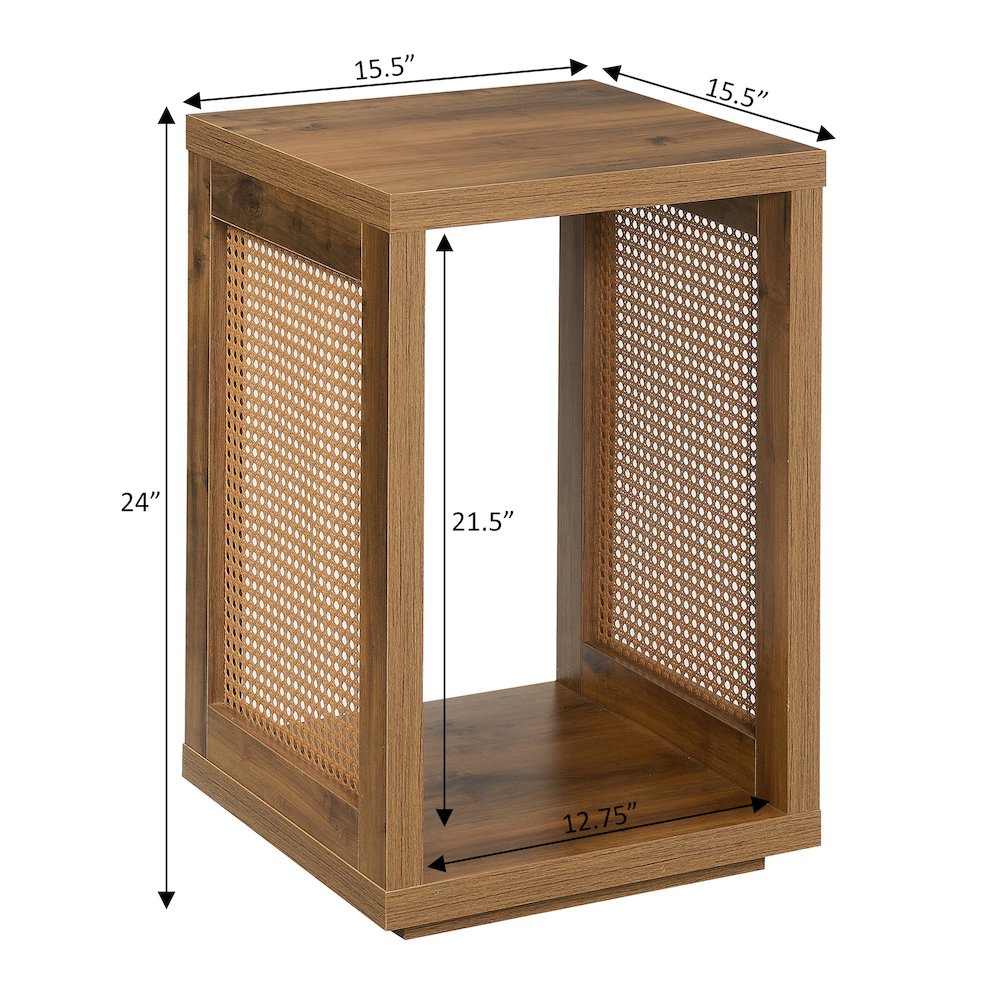 Northfield Admiral Weave End Table with Shelf