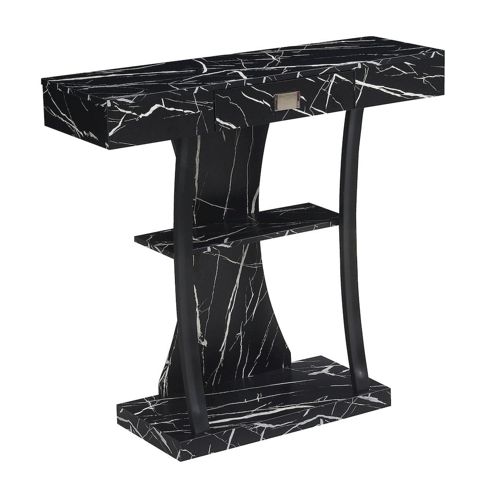 Newport 1 Drawer Harri Console Table with Shelves