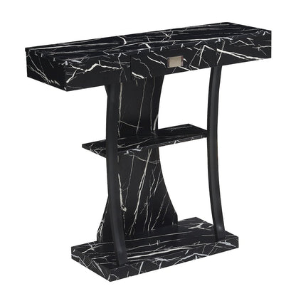 Newport 1 Drawer Harri Console Table with Shelves