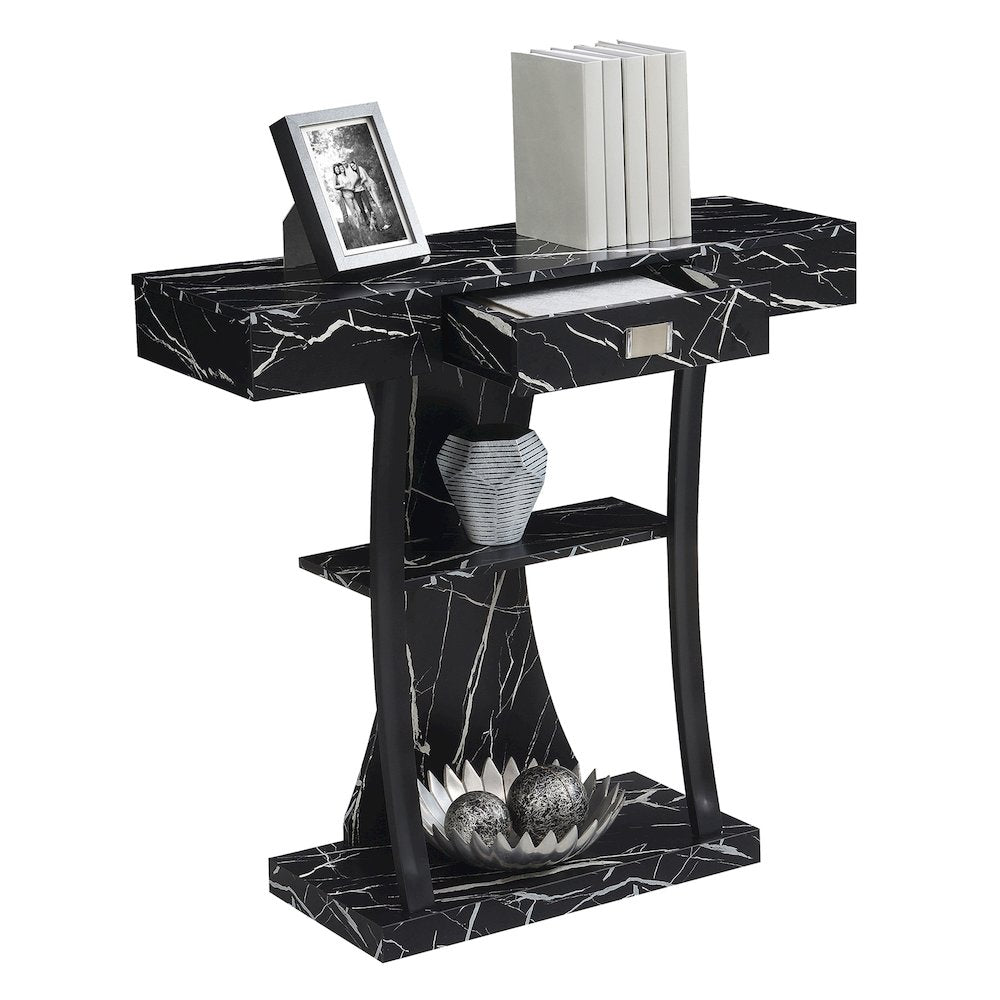 Newport 1 Drawer Harri Console Table with Shelves