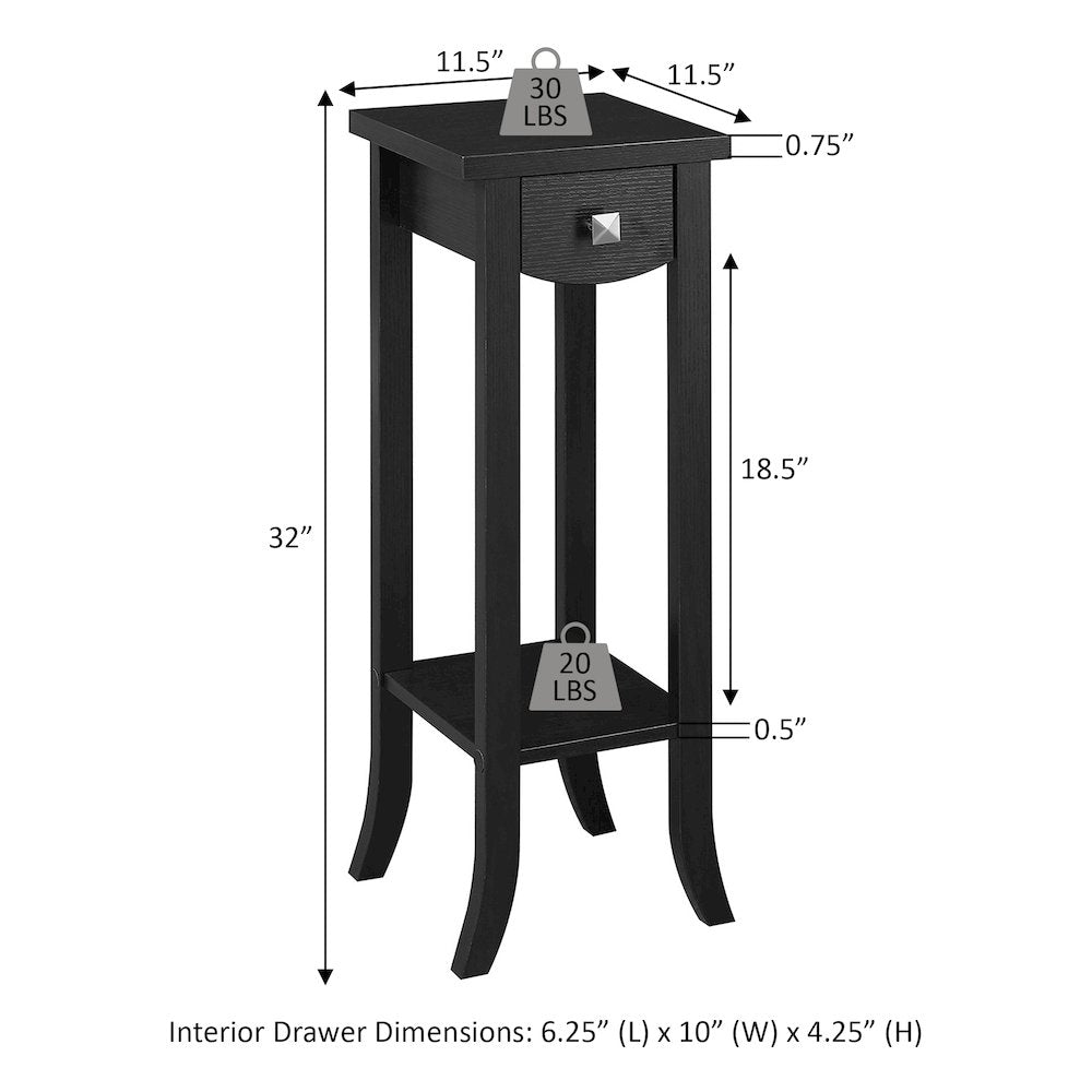 Newport Prism Tall 2 Tier Plant Stand