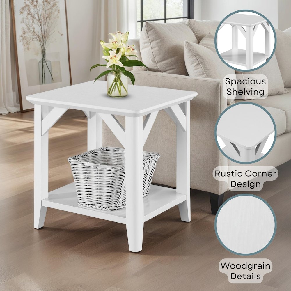Winston End Table with Shelf