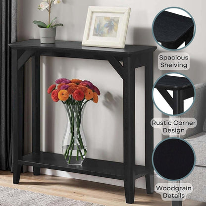 Winston Entryway Hall Table with Shelf