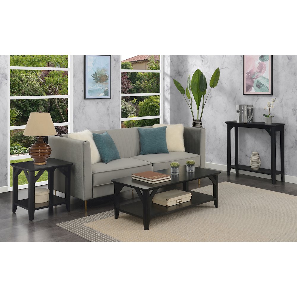 Winston Entryway Hall Table with Shelf