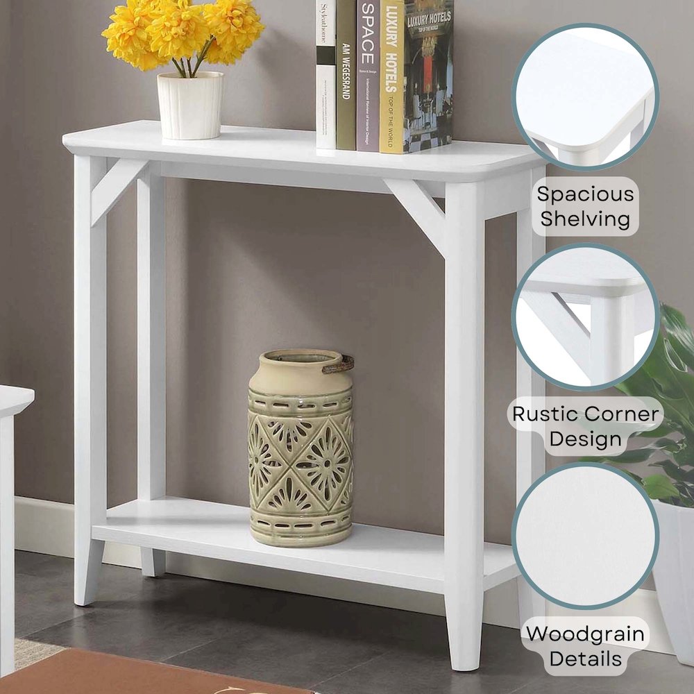 Winston Entryway Hall Table with Shelf