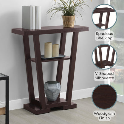 Newport V Console Table with Shelves