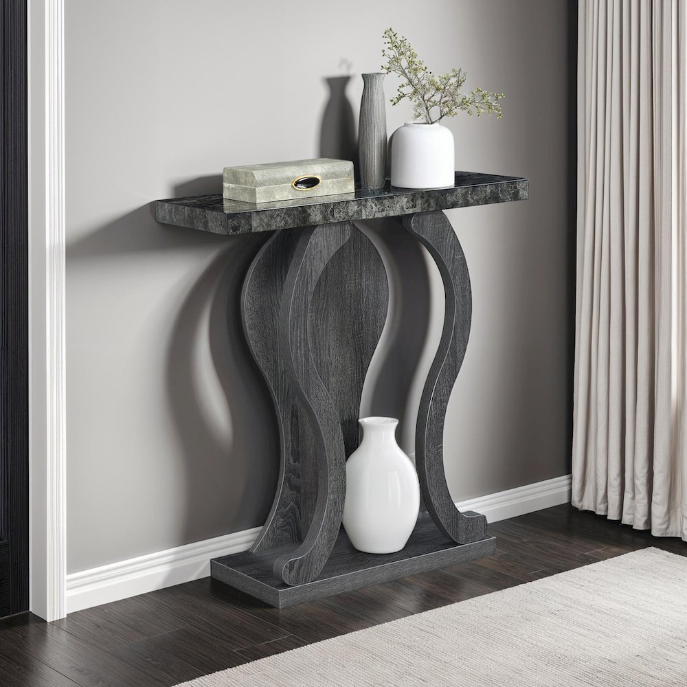 Newport Terry B Console Table with Shelf