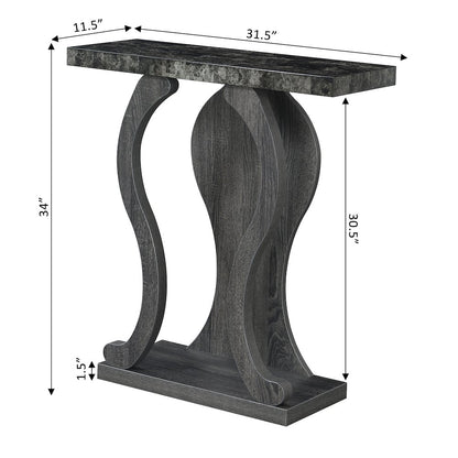 Newport Terry B Console Table with Shelf