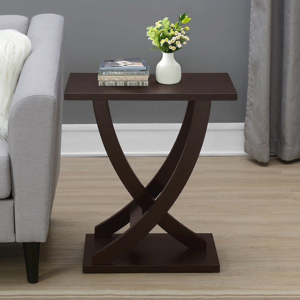 Newport Criss-Cross Chairside End Table