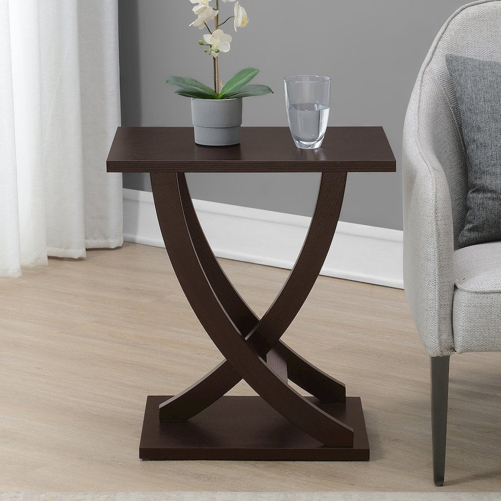 Newport Criss-Cross Chairside End Table