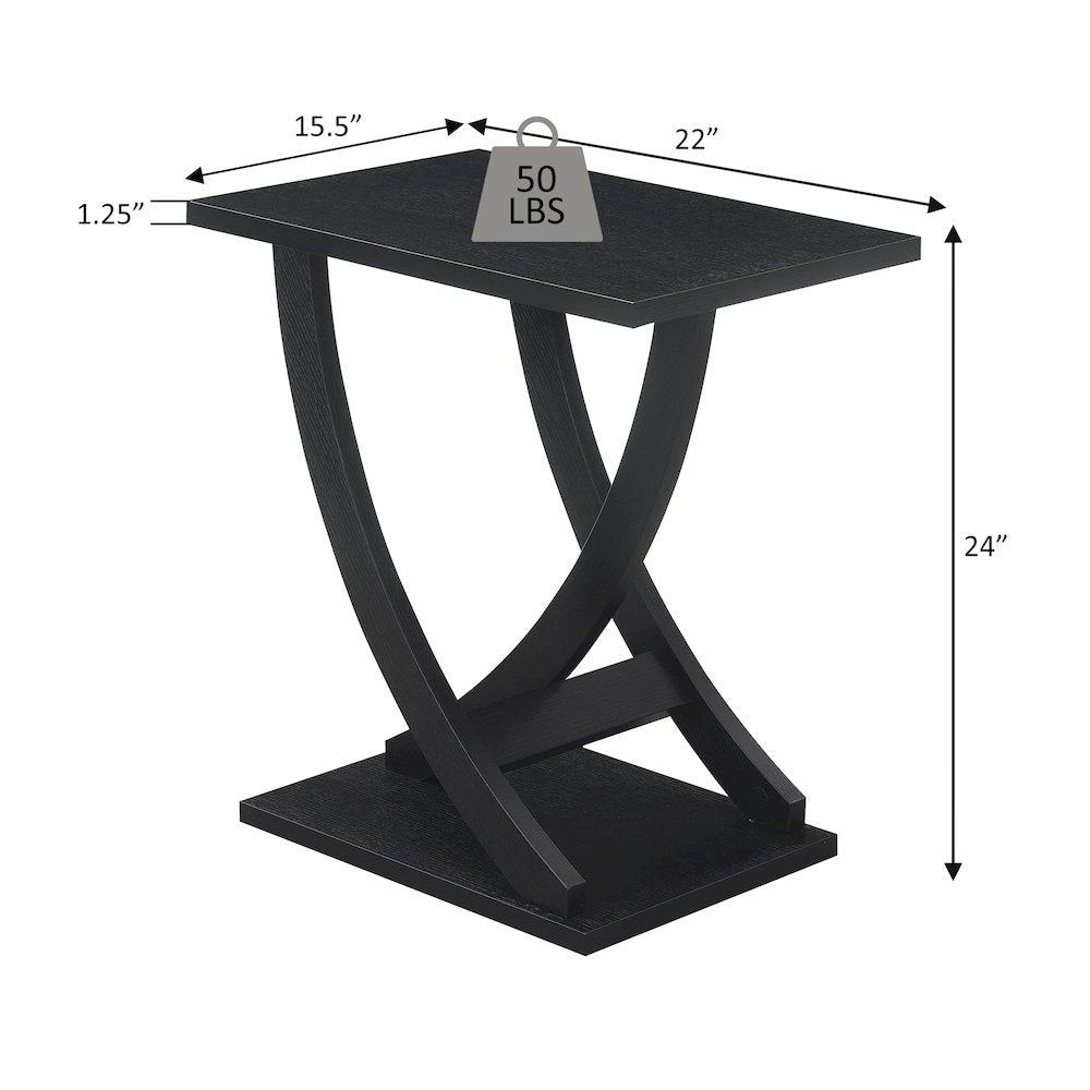 Newport Criss-Cross Chairside End Table