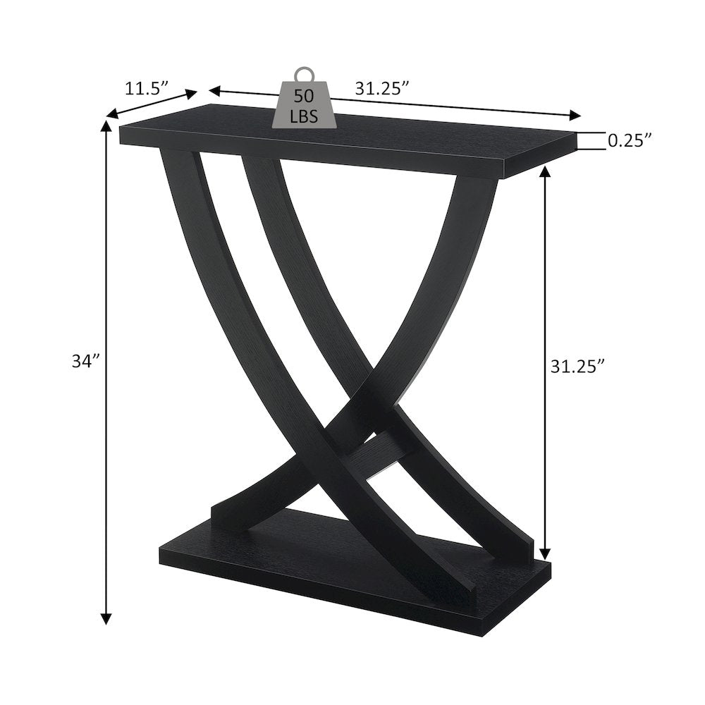 Newport Criss-Cross Console Table