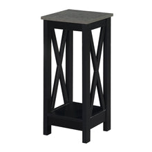 Oxford 2 Tier Plant Stand Cement/Black