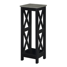 Oxford 2 Tier Tall Plant Stand Cement/Black