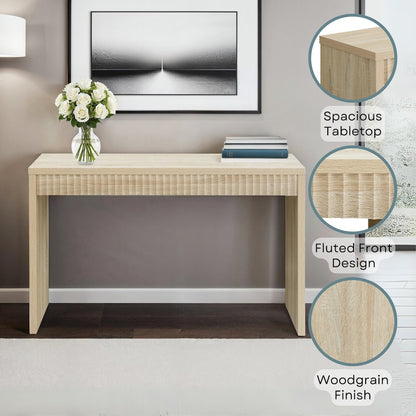 Northfield Carmel Fluted Entryway Hall Console Table/Desk