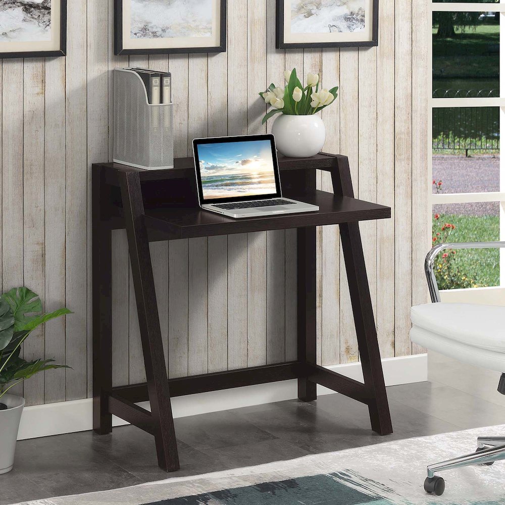 Newport Lilly 2 Tier Desk, Brown