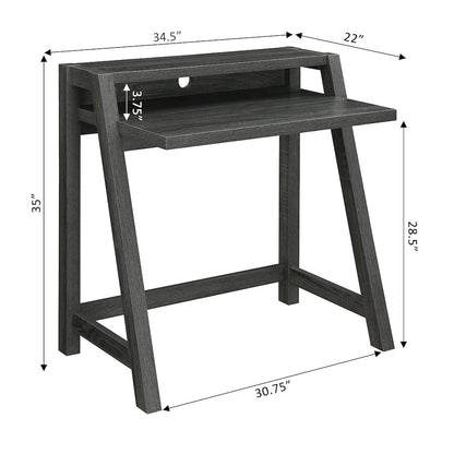 Newport Lilly 2 Tier Desk, Gray