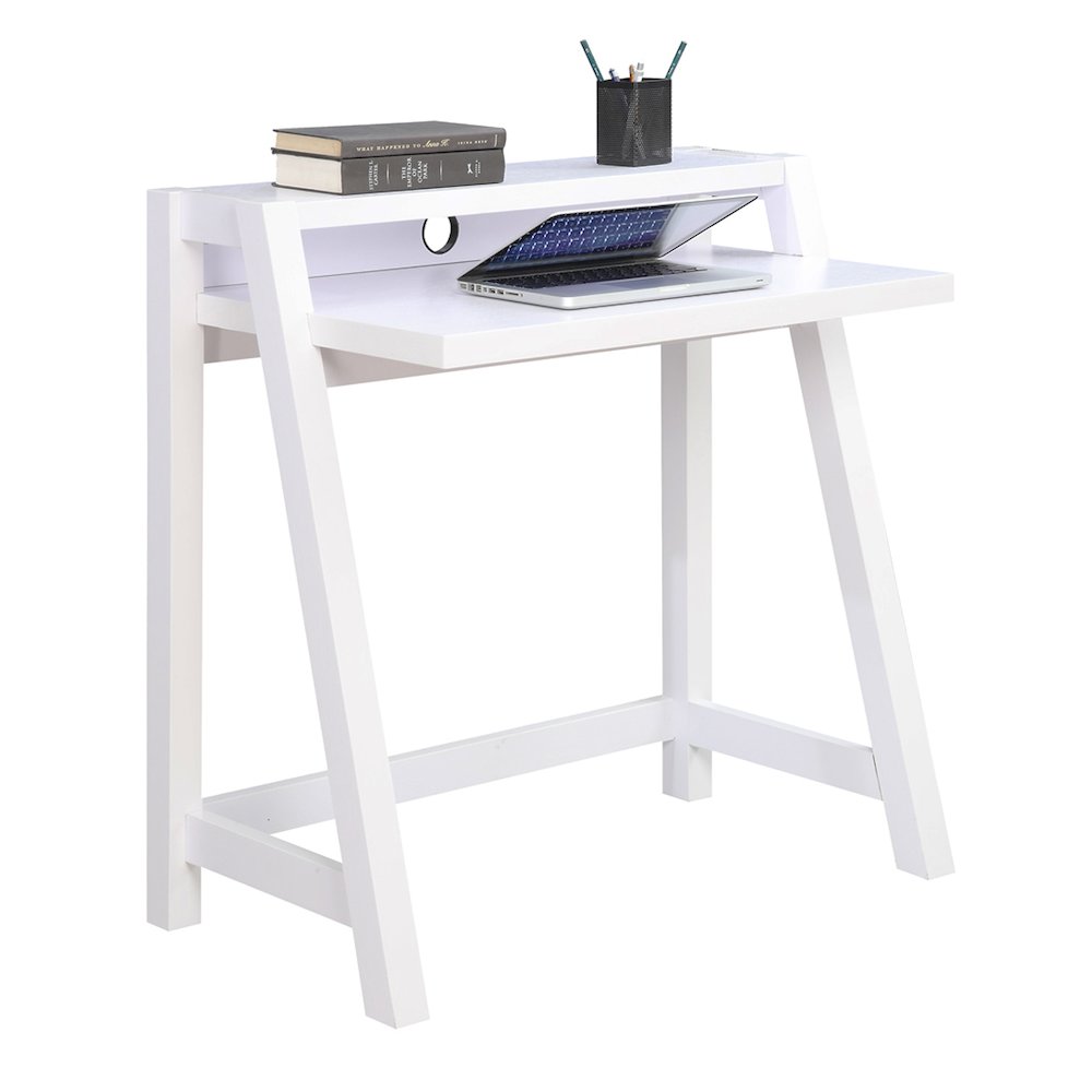 Newport Lilly 2 Tier Desk, White