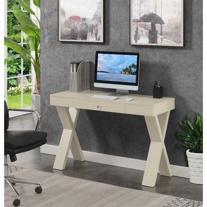 Newport 1 Drawer Desk, Ivory