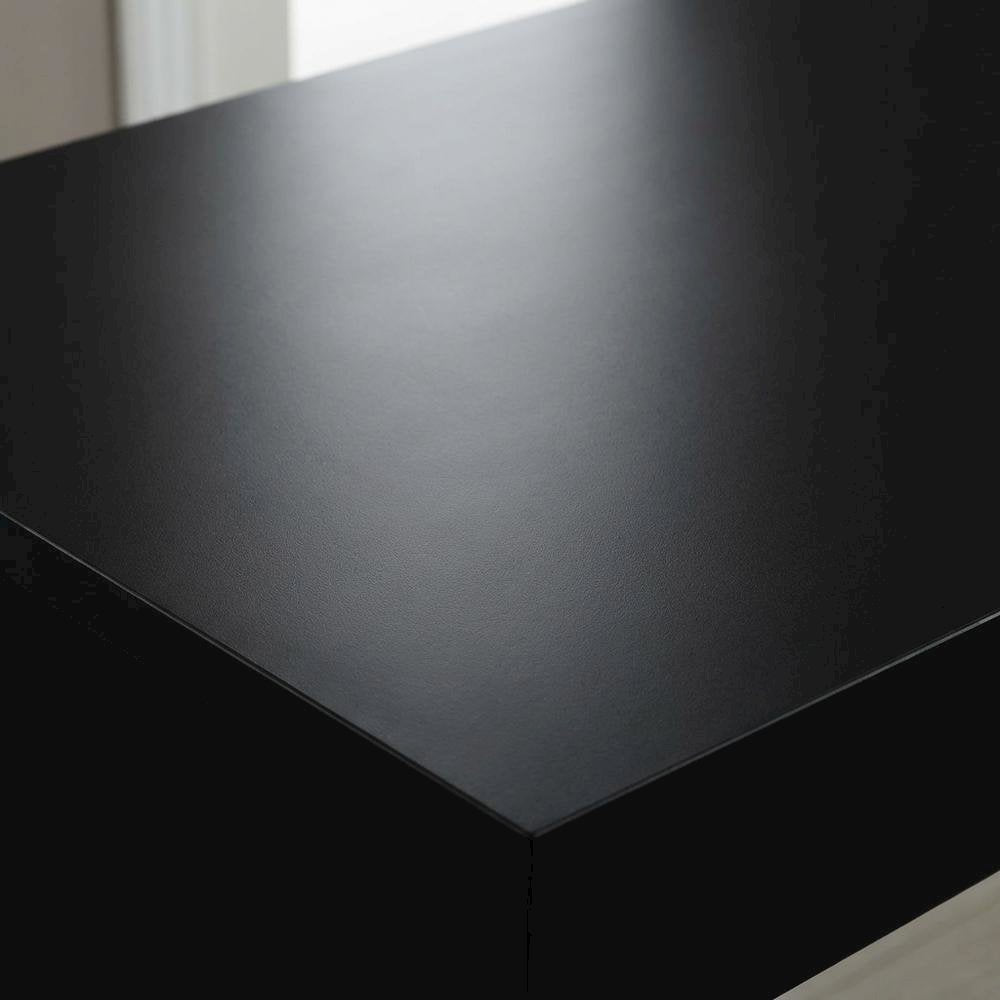 Rustic Trestle Desk With Shelves In Melamine And Mdf Finish For Office Workspace