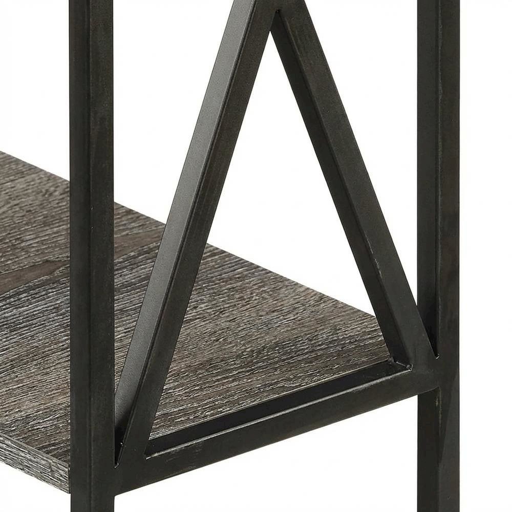Glass Finish Flip Top Table with Compact Design for Living Room Use
