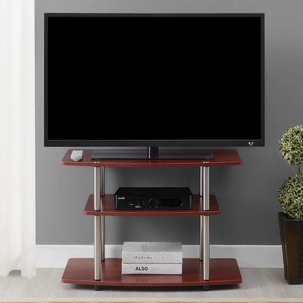 Designs2Go No Tools 3 Tier TV Stand for TVs up to 37 Inches