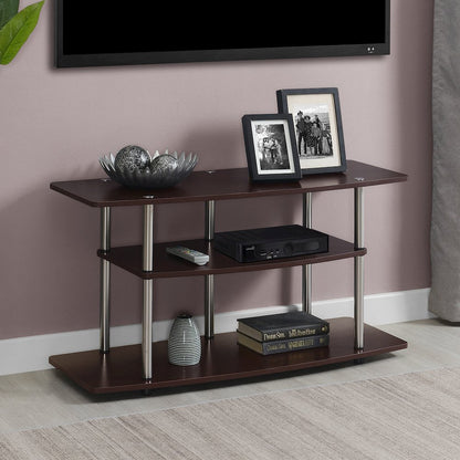 No Tools 3 Tier Wide TV Stand for TVs up to 46 Inches