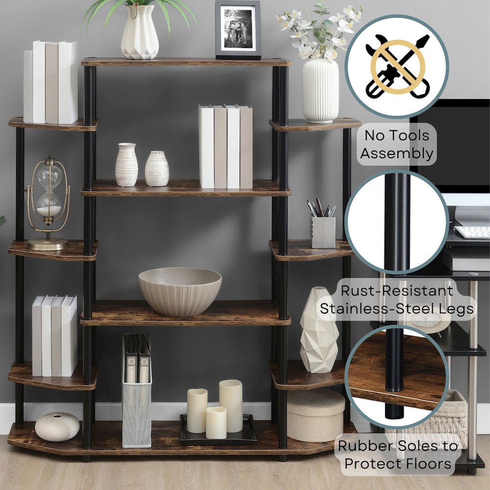 Designs2Go No Tools Wall Unit Bookshelf
