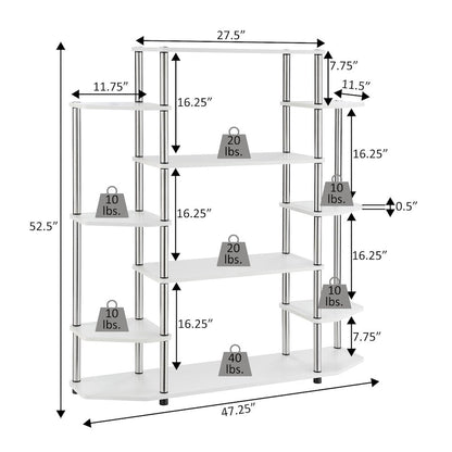 Designs2Go No Tools Wall Unit Bookshelf