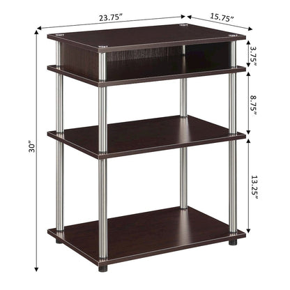Designs2Go No Tools Printer Stand with Shelves