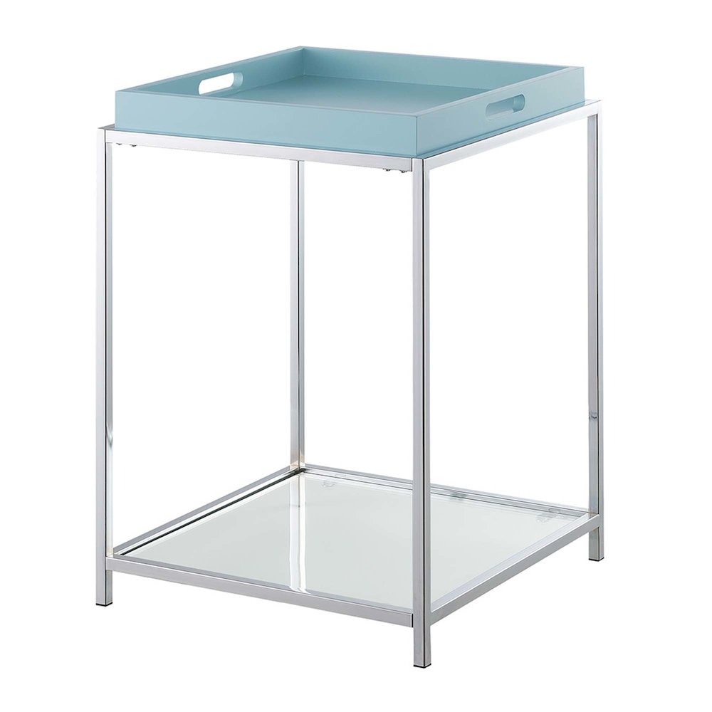 Palm Beach End Table, Sea Foam