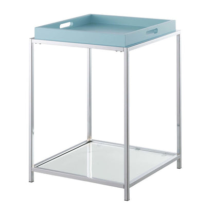 Palm Beach End Table, Sea Foam