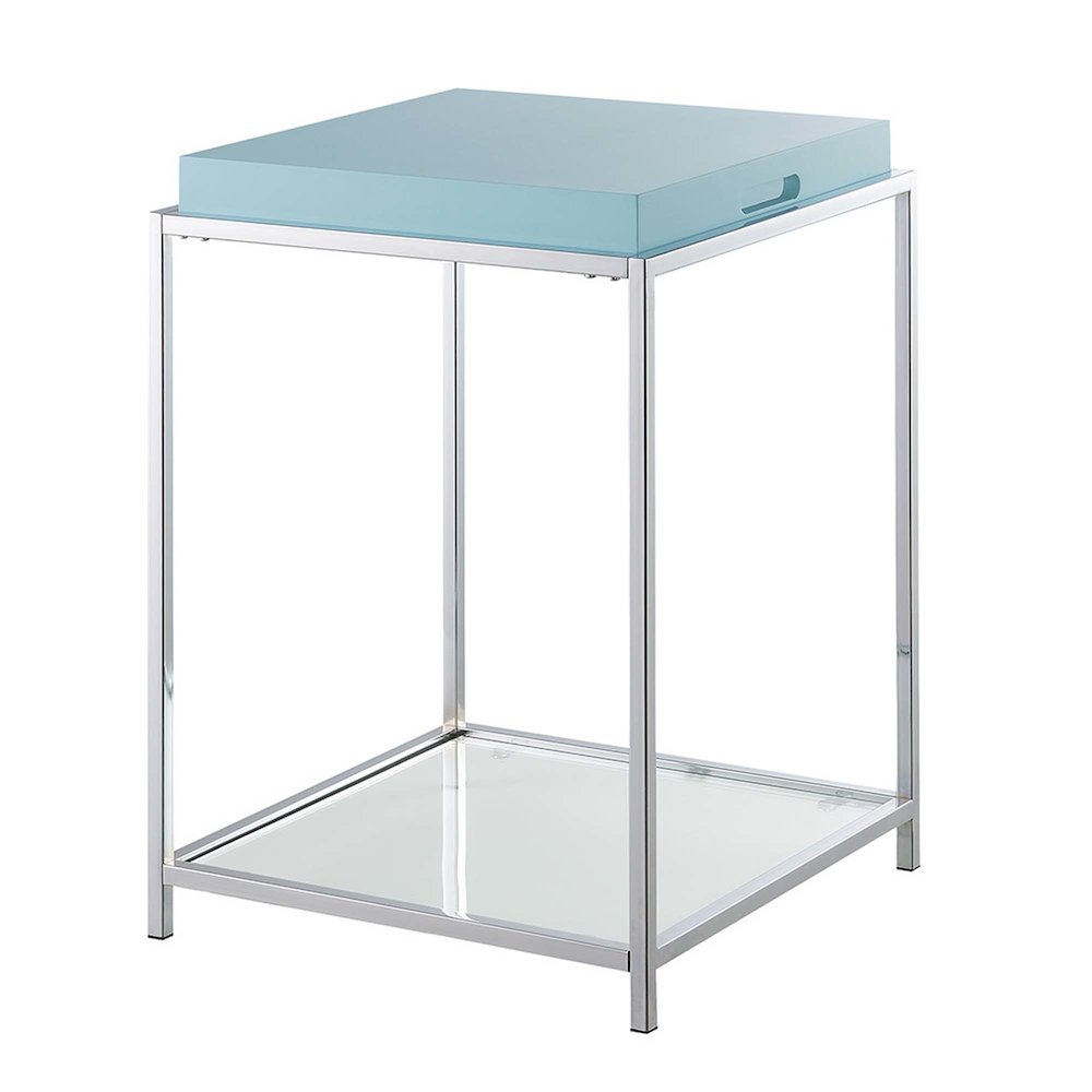 Palm Beach End Table, Sea Foam