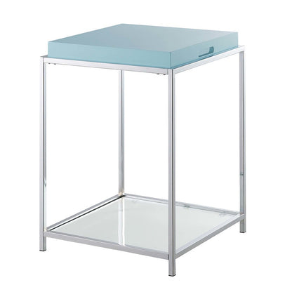 Palm Beach End Table, Sea Foam