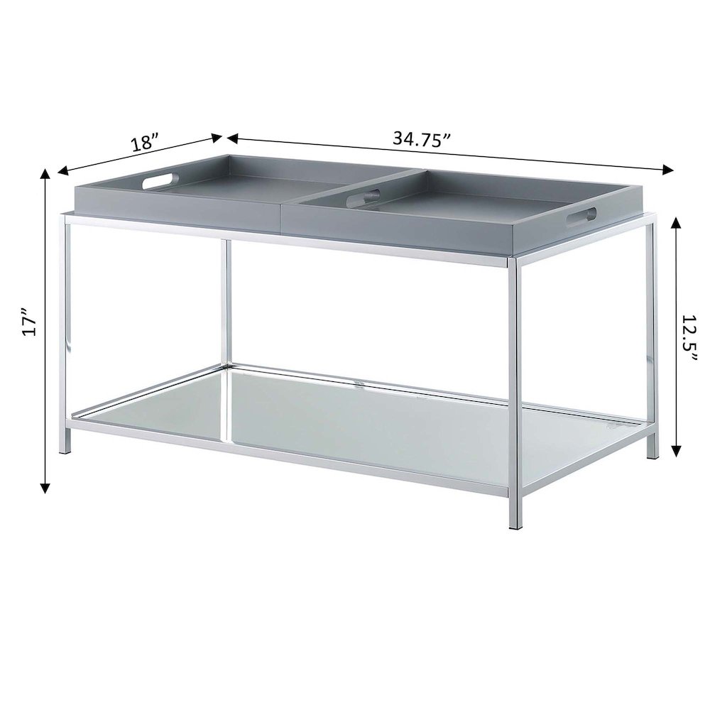 Palm Beach Coffee Table, Gray