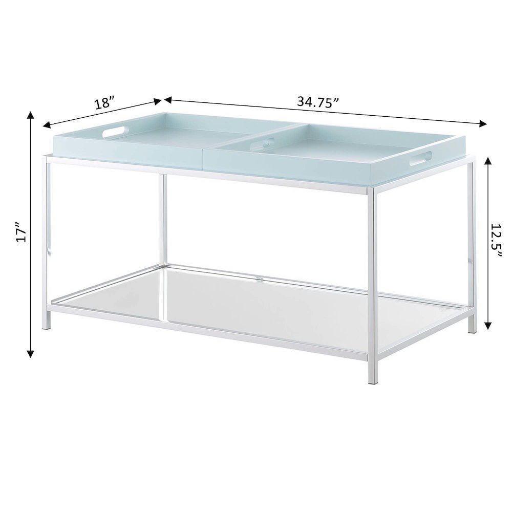 Palm Beach Coffee Table, Sea Foam