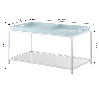 Palm Beach Coffee Table, Sea Foam