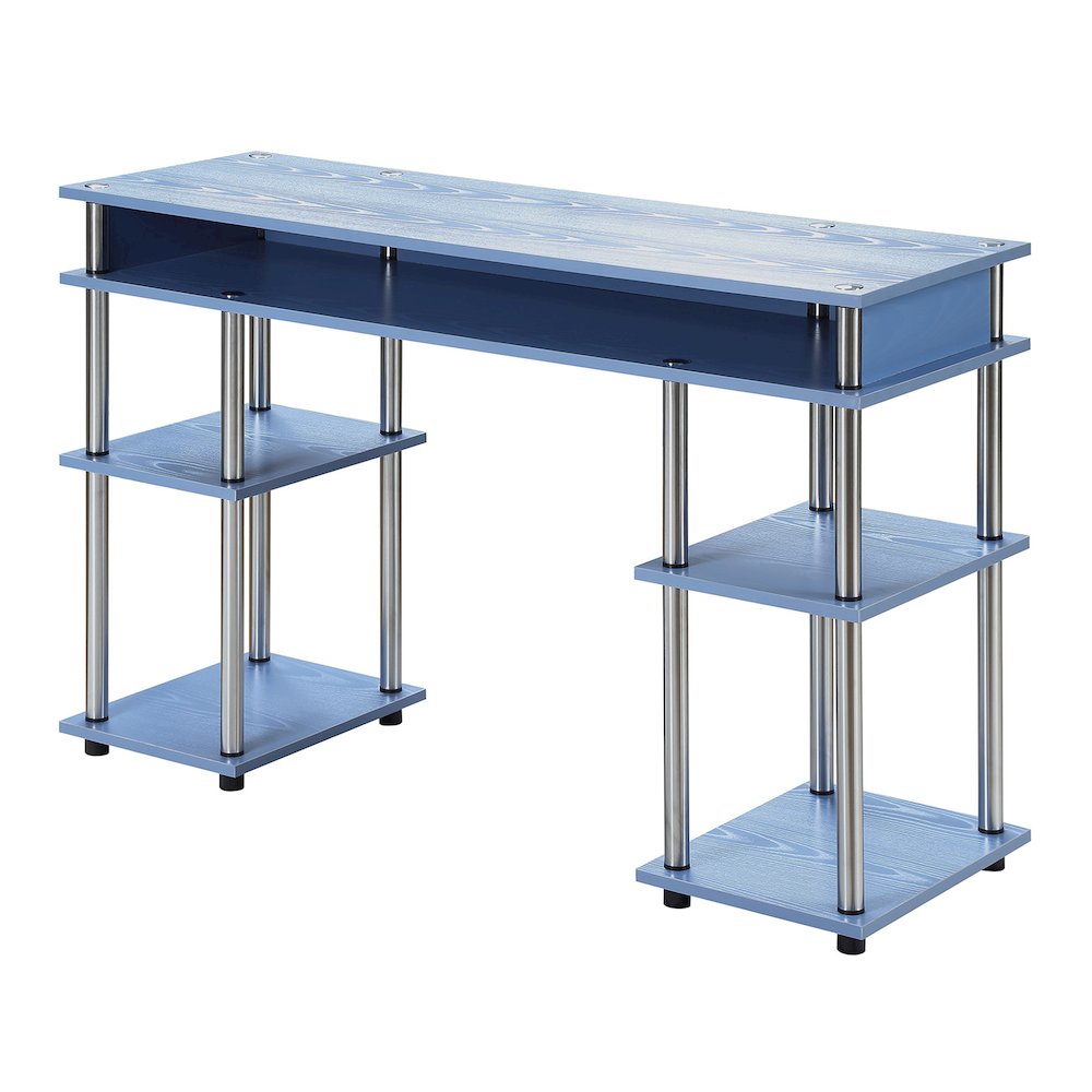Designs2Go No Tools Student Desk with Shelves