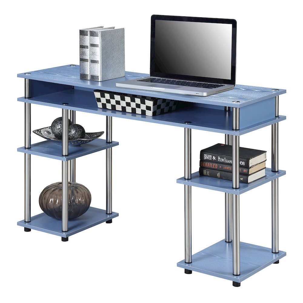 Designs2Go No Tools Student Desk with Shelves