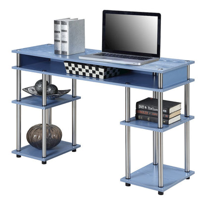 Designs2Go No Tools Student Desk with Shelves