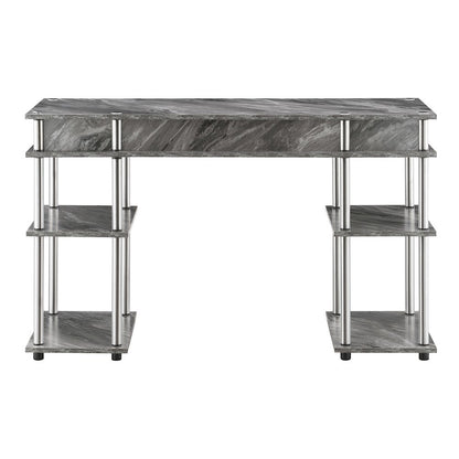 Designs2Go No Tools Student Desk, Gray Marble
