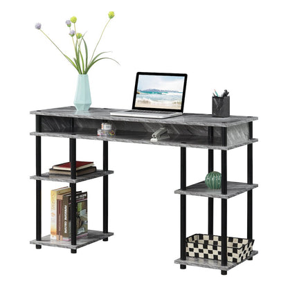 Designs2Go No Tools Student Desk with Shelves