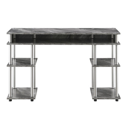 Designs2Go No Tools Student Desk, Gray Marble