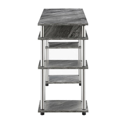 Designs2Go No Tools Student Desk, Gray Marble
