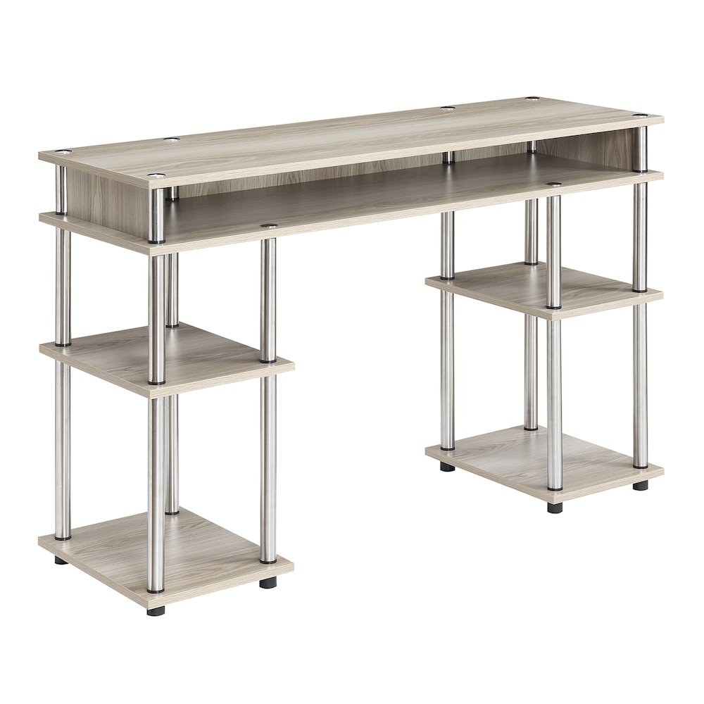 Designs2Go No Tools Student Desk with Shelves
